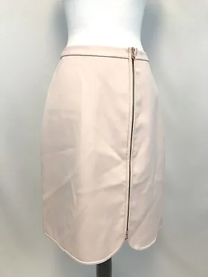 New J Crew New Zipper Front Light Pink Skirt Size 6 Sample Item 6 • $42.18