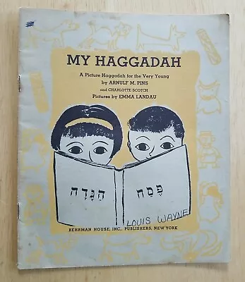 Vintage Book My Haggadah 1957 Behrman House Emma Landau Arnuf M Pins Jewish Sc  • $24.99