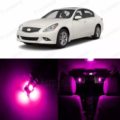 15 X Pink LED Interior Light Package For 2008 - 2017 Infiniti G37 Q50 +PRY TOOL • $13.99