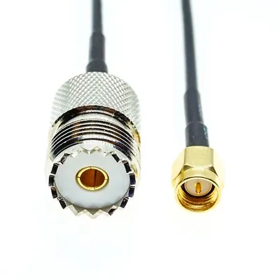 SMA MALE To SO-239 UHF Female Coax RF RG174 Cable Lot RF Jumper Pigtail • $2.47