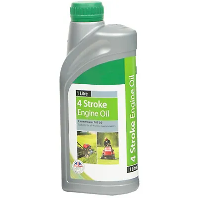 4 Stroke SAE 30 Engine Oil For Lawnmower Chainsaw Brushcutter 1L 1 Litre • £12.59