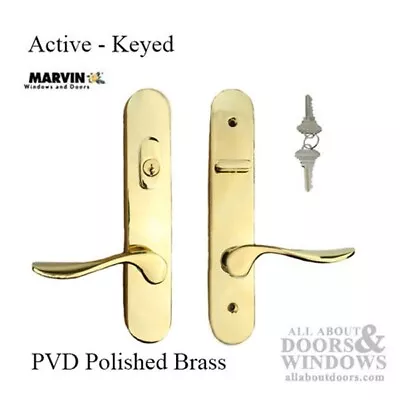Marvin Active Keyed Trimset With Interior Thumbturn - Pvd Brass • $650