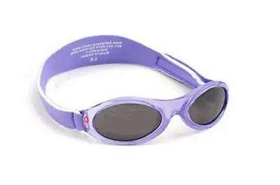 Baby Banz Sunglasses 100% UV Protection Soft Neoprene Band Lilac Children 6-18m • £11.45