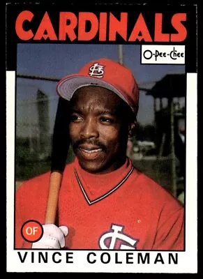 1986 O-Pee-Chee Vince Coleman St. Louis Cardinals #370 • $0.99