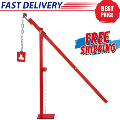$74.43 • Buy Heavy Duty T-Post Puller Fence Post 15 3/4  Lifting Chain 32  Standing Frame Red