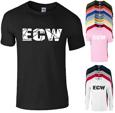 Ecw T Shirt Wrestling Extreme Wcw Wwf Wwe Aew Mens Childrens Women Kids Tee Tops • £17.99