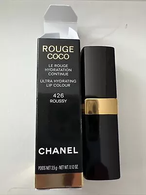 Chanel Rouge Coco Ultra Hydrating Lip Colour 3.5gm 426 Roussy Pink New Box Full • £28.99