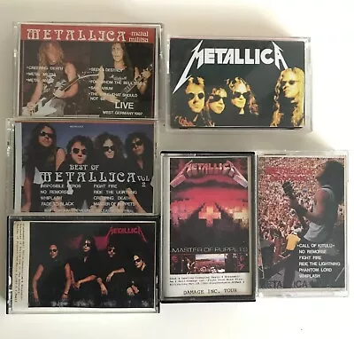 Metallica Live Cassette Lot 80s Concert Tapes Thrash Metal Vintage VERY RARE • $109.04