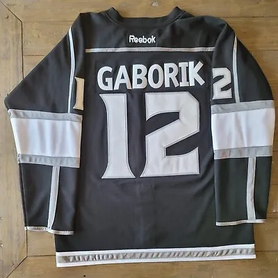 Reebok CCM Los Angeles Kings Marion Gaborik #12 NHL Jersey W/Strap Sz 52 • $107