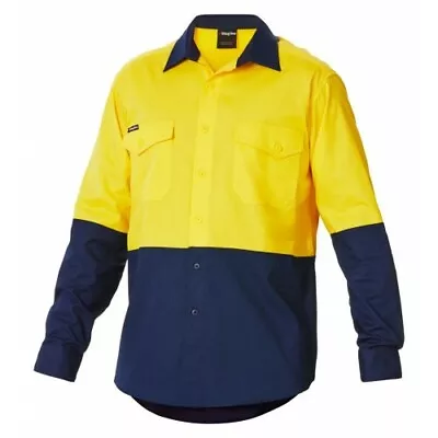 King Gee Workcool 2 Spliced Shirt Long Sleeve (K54870) • $57.58