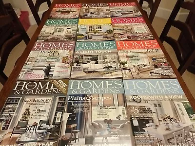 Homes And Gardens Magazines - 2012 - Complete Year • £6.99