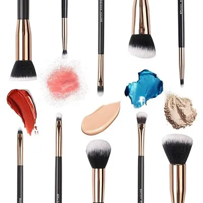 10pc Professional Cosmetic Brush Makeup Eyeshadow Eyebrow Foundation Brushes Set • $7.77