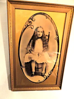 Vintage Antique Gold Gesso Frame Fits 12 X 20 In. Girl With Long Hair • $39