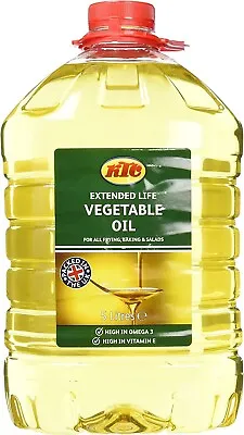 KTC Vegetable Oil 5 Litres (Pack Of 1) - For All Types Of Cooking & Serving Oil • £17.99