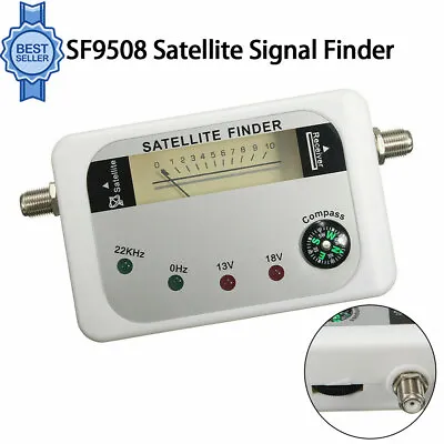 £15.19 • Buy SF9508 DVB-T Digital  Satellite Finder Signal Strength Meter For TV Meter Tester