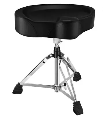 Donner Drum Throne Widen Motorcycle Style Stool Thicken Seat Pad Comfort • $62.99