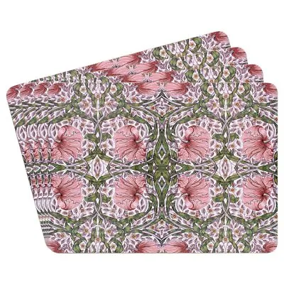 William Morris Pink Pimpernel Set Of 4 Placemats Or Matching Coasters • £11.95