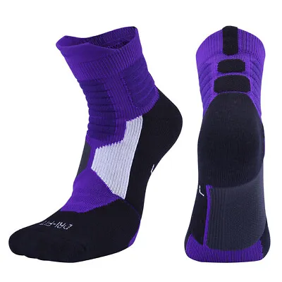 $11.99 • Buy 2 Pack Thick Protective Sports Cotton Socks Basketball Compression Athletic Sock