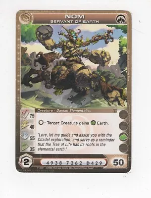 Chaotic Creature Card Danian Nom Servant Of Earth Max Energy • $4.50