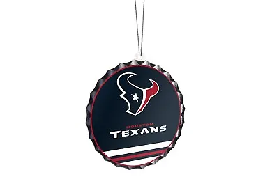 Houston Texans Metal Bottle Cap Christmas Tree Holiday Ornament Team Logo • $6.26