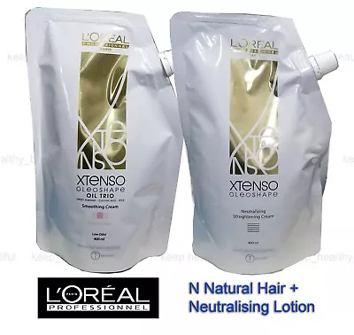 L'Oreal X-tenso Xtenso Hair Straightener 400ml + Neutralising Lotion 400ml N • $44.90