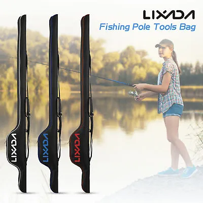 Lixada 63'' Fishing Pole Bag Portable Fishing Rod Case Folding Pole Holder J2E7 • $28.53