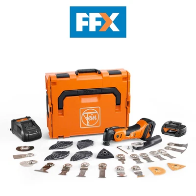 £459 • Buy Fein AMM700 Max Top AS 18V 4.0Ah 60pc BL Oscillating Multi Tool Kit AMPShare