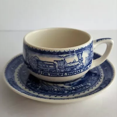 B&O Baltimore Ohio Railroad Demitasse Cup & Saucer Scammells Lamberton China  • $85