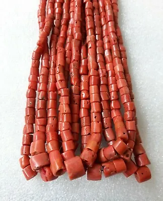 100%Natural Italian Mediterranean Red Pink Coral Handmade Beadsuntreated Undyed • $57.22