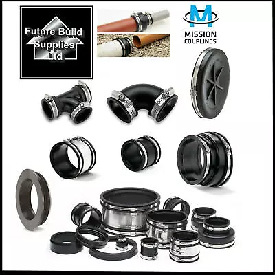 £9.61 • Buy Plumbing & Drainage Flexible Rubber Boot Reducer Coupling Adaptor Pipe Connector
