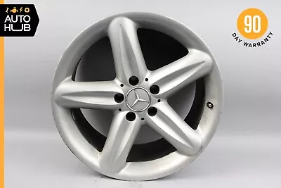 Mercedes R230 SL500 SL600 9.5 X R18 Rear Wheel Rim Silver 2304010502 OEM • $128.65