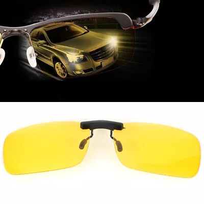 $7.98 • Buy Night Vision Anti Glare Polarized Clip On Driving Glasses Sunglasses UV400 Lens