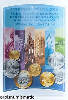 1999 Macau Macao Specimen Bu Set Official Mint With Coa 7 Coins Rare Set Perfect • $62.50