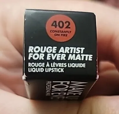 Make Up For Ever Rouge Artist For Ever Matte #402 Constantly On Fire (4.5 Ml) • $12.89