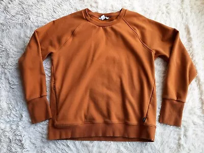 Athleta Triumph Crewneck Sweatshirt Cattail Brown Sz Large L • $9