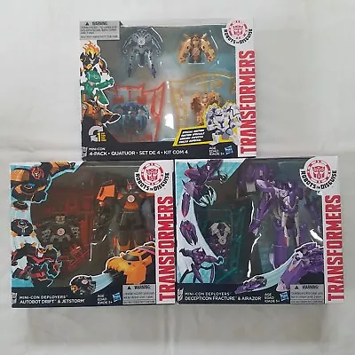 Transformers 2015 RID Minicon Deployers Drift & Fracture With 4 Pack MISB Lot • $71.99