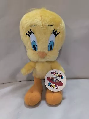 VTG Tweety Bird Plush Stuff  10” Toy Looney Tunes Warner Bros 1996 Yellow • $13