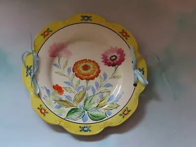 1920's MORIYAMA MORI-MACHI FLORAL PLATE HAND PAINTED JAPAN • $34.95