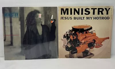 MINISTRY LOT Jesus Built My Hotrod & The Nature Of Love 12” Singles NM 1985 1991 • $39.99