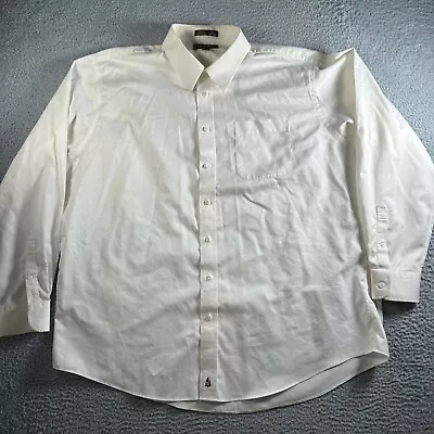 Nordstrom Dress Shirt Mens 18.5 - 37 Button Down Long Sleeve Pocket Front Preppy • $14.41