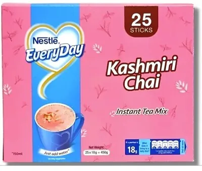 (Kashmiri Chai) Nestle Everyday Instant Tea Mix Pink Tea-25 Sachet-Add HOT Water • $23.99