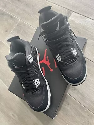 US Size 9 Air Jordan 4 Retro SE Black Canvas • $300