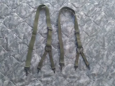 Original USMC M1941 Combat Field Suspenders O.D. Korean / Vietnam War • $20.95