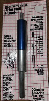 Malco Trim Nail Punch Vintage Heavy Duty 7  Hammer Assistant 🇺🇸 USA NOS  • $20.90