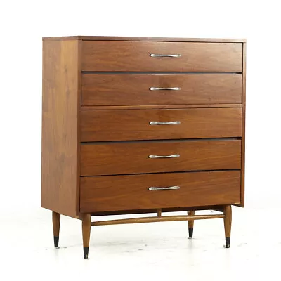 Lane Acclaim Mid Century Walnut Highboy Dresser • $2847