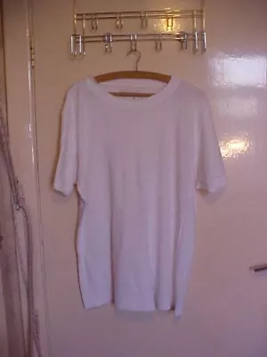 £0.99 • Buy White Thermal Style T Shirt Urban Spirit Brand Size XL (M)