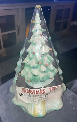$69.99 • Buy Vintage Union Products Lighted Christmas Tree Blow Mold 12  Sealed!!
