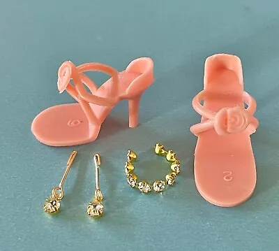 Vintage Doll Shoes & Jewelry Little Miss Revlon Coty Girl Vogue Jill Miss Ginger • $16.19