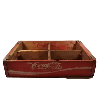 Coca-Cola 1972 Chattanooga 4/6 Pk Carrier Wooden Crate Enjoy Coke VTG • £28.91