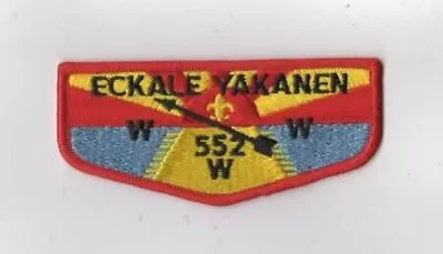 OA Eckale Yakanen Lodge 552 Flap RED Bdr. Sunny Land Council 724 Sarasota FL [K • $8.95